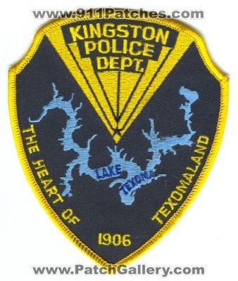 Kingston Police Department (Texas)
Scan By: PatchGallery.com
Keywords: dept