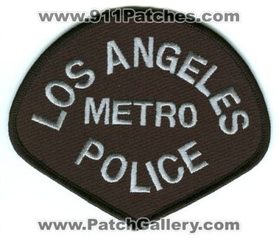 Los Angeles Police Metro (California)
Scan By: PatchGallery.com
Keywords: lapd department