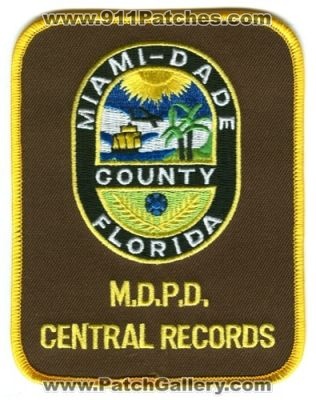 Miami Dade County Police Department Central Records (Florida)
Scan By: PatchGallery.com
Keywords: mdpd m.d.p.d.