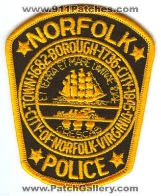 Norfolk Police (Virginia)
Scan By: PatchGallery.com
Keywords: city of