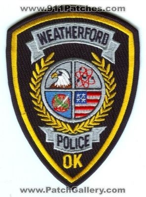 Weatherford Police (Oklahoma)
Scan By: PatchGallery.com
