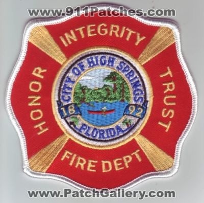 High Springs Fire Department (Florida)
Thanks to Dave Slade for this scan.
Keywords: dept city of