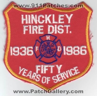 Hinckley Fire District Fifty Years of Service (Illinois)
Thanks to Dave Slade for this scan.
Keywords: 50