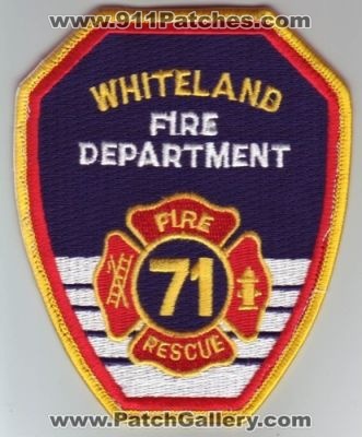 Whiteland Fire Department (Indiana)
Thanks to Dave Slade for this scan.
Keywords: rescue 71