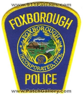Foxborough Police (Massachusetts)
Scan By: PatchGallery.com
