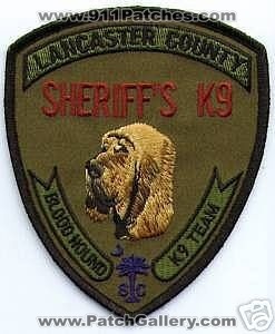 Lancaster County Sheriff's Bloodhound K-9 Team (South Carolina)
Thanks to apdsgt for this scan.
Keywords: sheriffs k9