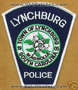 Lynchburg Police (South Carolina)
Thanks to apdsgt for this scan.
Keywords: town of