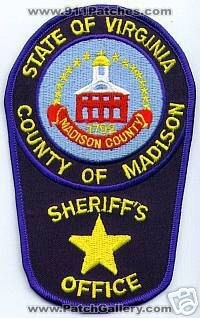 Madison County Sheriff's Office (Virginia)
Thanks to apdsgt for this scan.
Keywords: sheriffs of