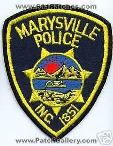 Marysville Police (California)
Thanks to apdsgt for this scan.
