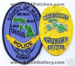 Maui County Police (Hawaii)
Thanks to apdsgt for this scan.
Keywords: of