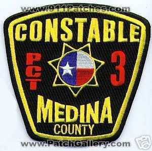 Medina County Constable Precinct 3 (Texas)
Thanks to apdsgt for this scan.
Keywords: pct