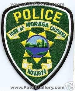 Moraga Police (California)
Thanks to apdsgt for this scan.
Keywords: town of