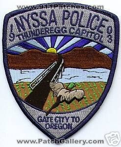 Nyssa Police (Oregon)
Thanks to apdsgt for this scan.

