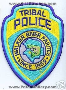 Walker River Paiutes Tribal Police (Nevada)
Thanks to apdsgt for this scan.
