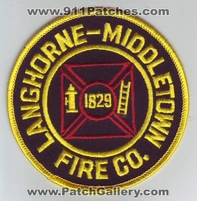 Langhorne Middletown Fire Company (Pennsylvania)
Thanks to Dave Slade for this scan.
