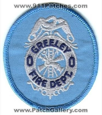 Greeley Fire Department Patch (Colorado)
[b]Scan From: Our Collection[/b]
Keywords: dept