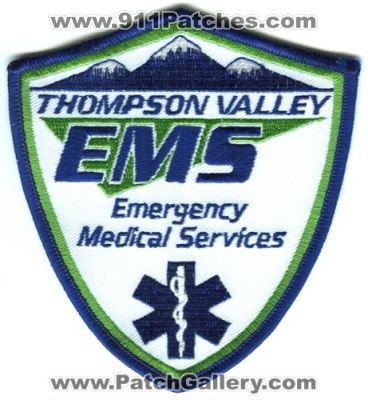 Thompson Valley Emergency Medical Services EMS Patch (Colorado)
[b]Scan From: Our Collection[/b]
Keywords: ambulance