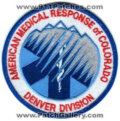 American Medical Response AMR of Colorado Denver Division Patch (Colorado)
[b]Scan From: Our Collection[/b]
Keywords: ems