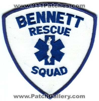 Bennett Rescue Squad Patch (Colorado)
[b]Scan From: Our Collection[/b]
Keywords: ems