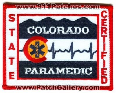 Colorado State Certified Paramedic Patch (Colorado)
[b]Scan From: Our Collection[/b]
Keywords: ems