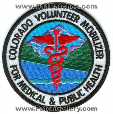 Colorado Volunteer Mobilizer For Medical And Public Health Patch (Colorado)
[b]Scan From: Our Collection[/b]
Keywords: ems &