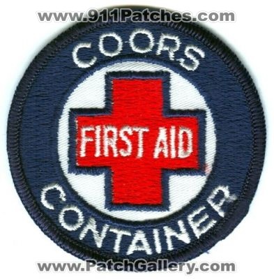 Coors Container First Aid Patch (Colorado)
[b]Scan From: Our Collection[/b]
Keywords: ems beer