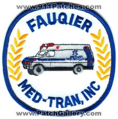 Fauqier Med Tran Inc Patch (Colorado)
[b]Scan From: Our Collection[/b]
Keywords: ems