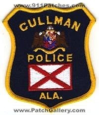 Cullman Police (Alabama)
Thanks to BensPatchCollection.com for this scan.
