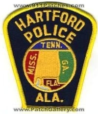 Hartford Police (Alabama)
Thanks to BensPatchCollection.com for this scan.
