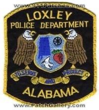 Loxley Police Department (Alabama)
Thanks to BensPatchCollection.com for this scan.
