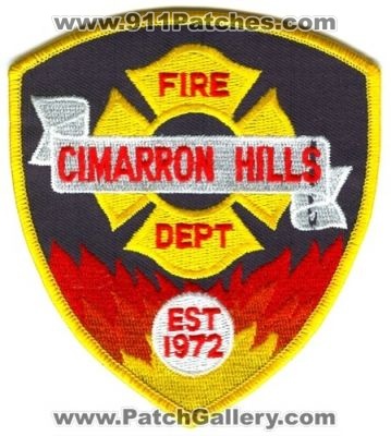 Cimarron Hills Fire Department Patch (Colorado)
Scan By: PatchGallery.com
Keywords: dept.