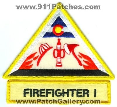 Colorado State FireFighter I Patch (Colorado)
[b]Scan From: Our Collection[/b]
Keywords: 1
