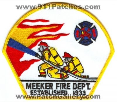 Meeker Fire Department Patch (Colorado)
[b]Scan From: Our Collection[/b]
Keywords: dept