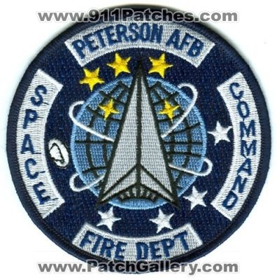 Peterson AFB Space Command Fire Department Patch (Colorado)
[b]Scan From: Our Collection[/b]
Keywords: air force base usaf dept