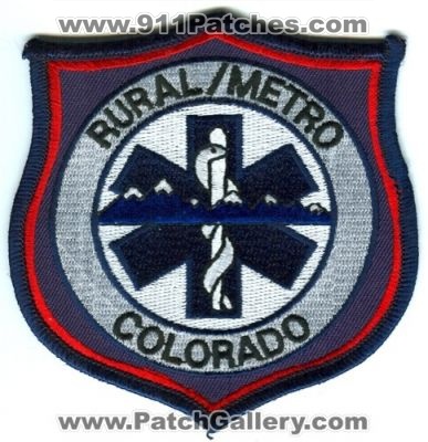 Rural Metro Ambulance Patch (Colorado) (Defunct)
[b]Scan From: Our Collection[/b]
Keywords: ems