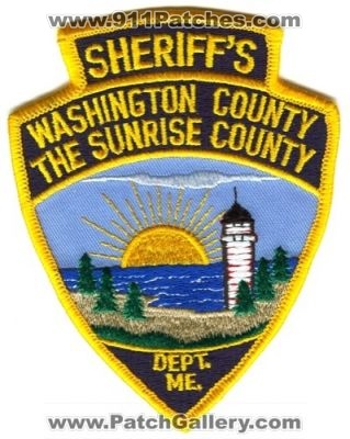 Washington County Sheriff's Department (Maine)
Scan By: PatchGallery.com
Keywords: sheriffs dept