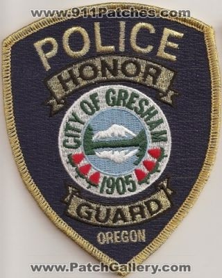 Gresham Police Honor Guard (Oregon)
Thanks to Police-Patches-Collector.com for this scan.
Keywords: city of