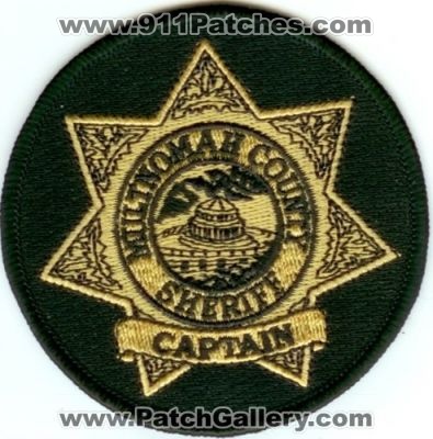 Multnomah County Sheriff Captain (Oregon)
Thanks to Police-Patches-Collector.com for this scan.
