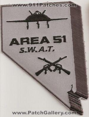 Area 51 Police S.W.A.T. (Nevada)
Thanks to Police-Patches-Collector.com for this scan.
Keywords: swat