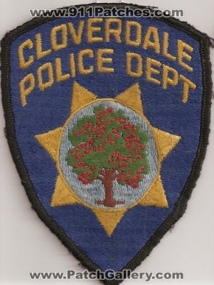 Cloverdale Police Department (California)
Thanks to Police-Patches-Collector.com for this scan.
Keywords: dept