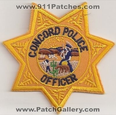 Concord Police Officer (California)
Thanks to Police-Patches-Collector.com for this scan.
