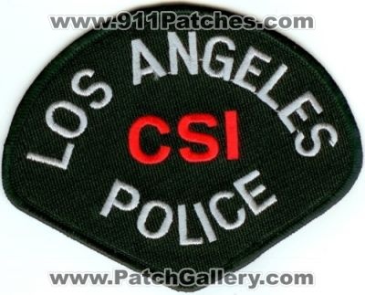 Los Angeles Police CSI (California)
Thanks to Police-Patches-Collector.com for this scan.
Keywords: crime scene investigation