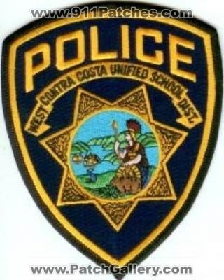 West Contra Costa Unified School District Police (California)
Thanks to Police-Patches-Collector.com for this scan.
