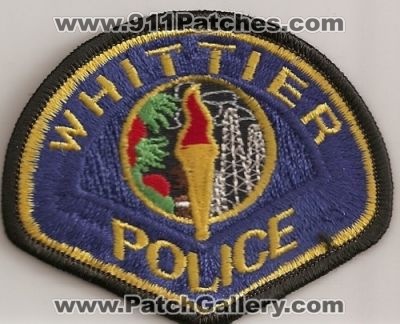 Whittier Police (California)
Thanks to Police-Patches-Collector.com for this scan.
