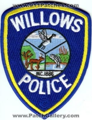 Willows Police (California)
Thanks to Police-Patches-Collector.com for this scan.
