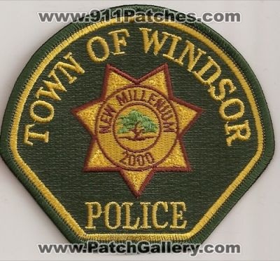 Windsor Police (California)
Thanks to Police-Patches-Collector.com for this scan.
Keywords: town of