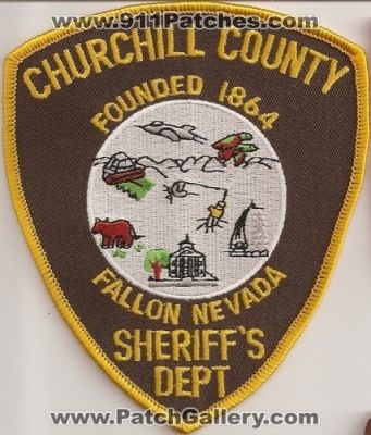 Churchill County Sheriff's Department (Nevada)
Thanks to Police-Patches-Collector.com for this scan.
Keywords: sheriffs dept
