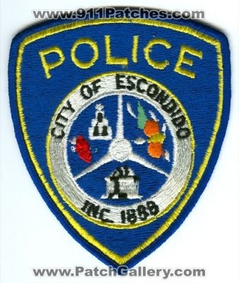 Escondido Police (California)
Scan By: PatchGallery.com
Keywords: city of