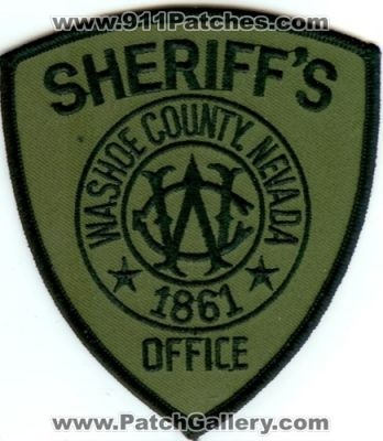 Washoe County Sheriff's Office (Nevada)
Thanks to Police-Patches-Collector.com for this scan.
Keywords: sheriffs