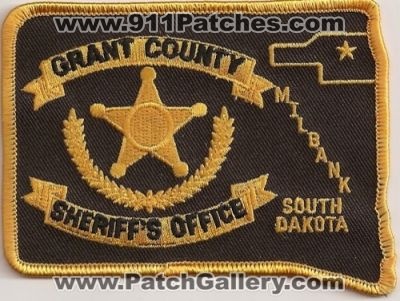 Grant County Sheriff's Office (South Dakota)
Thanks to Police-Patches-Collector.com for this scan.
Keywords: sheriffs